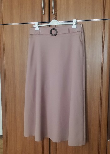 Bej Uzun Kadın Etek - Görsel 4