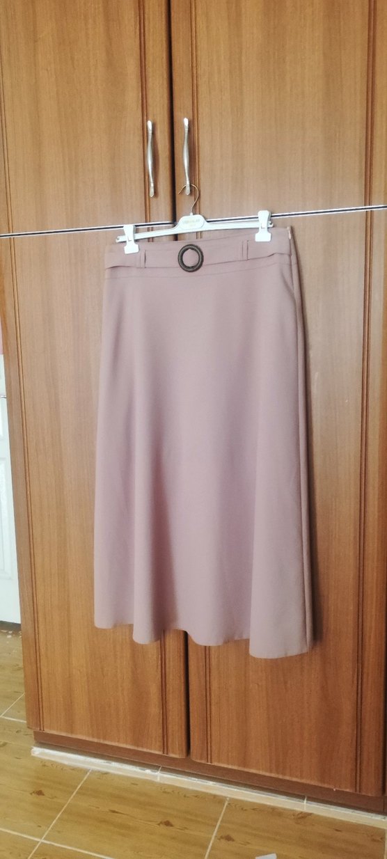 Bej Uzun Kadın Etek - Görsel 3