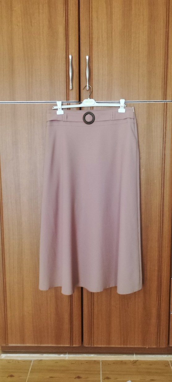 Bej Uzun Kadın Etek - Görsel 2