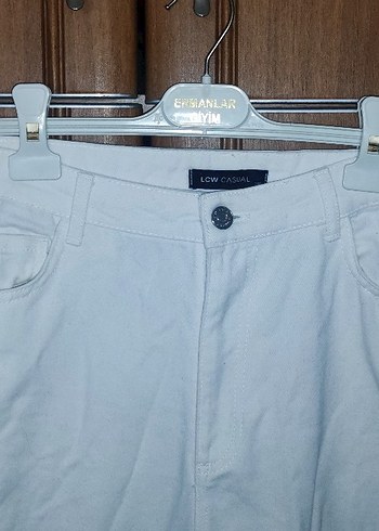 Beyaz Kadın Kot Pantolon - Görsel 6