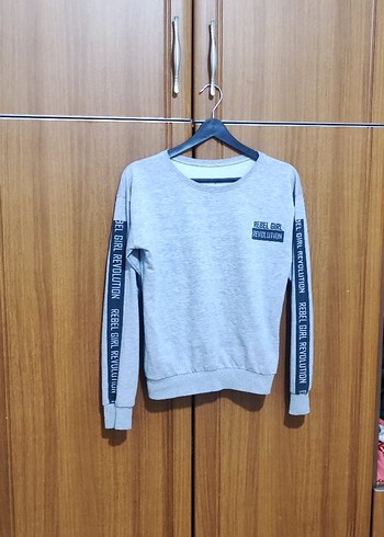 Gri Sweatshirt - Görsel 3