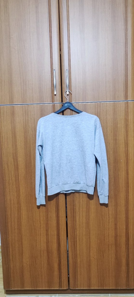 Gri Sweatshirt - Görsel 4