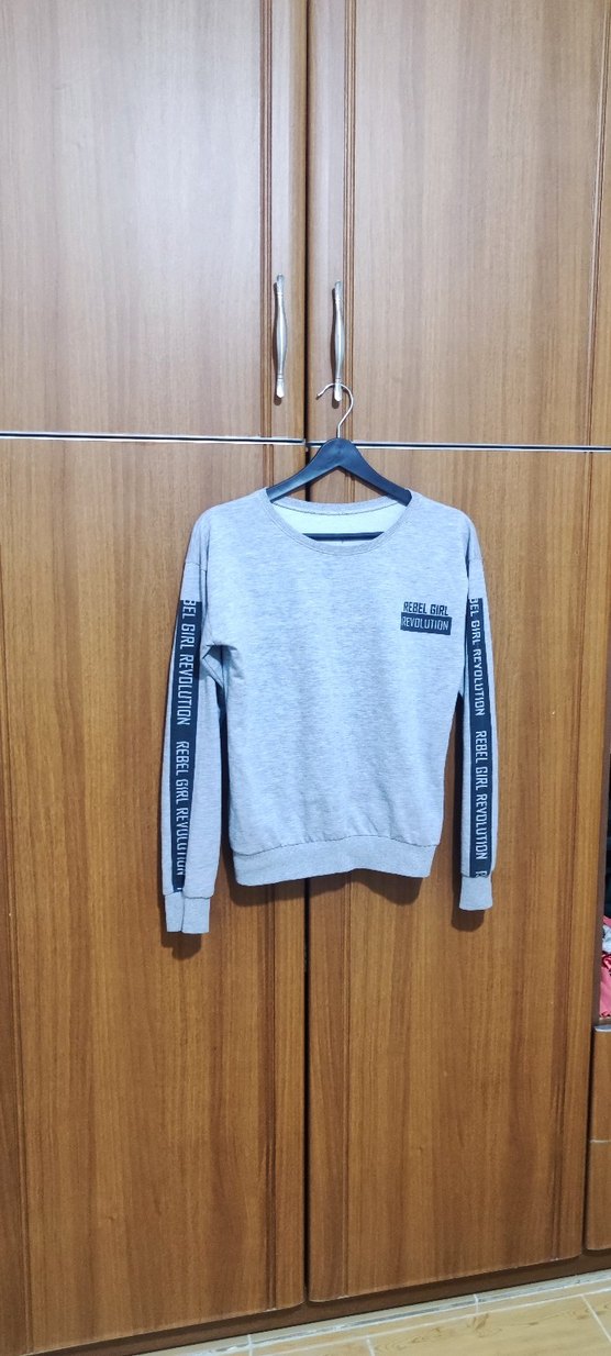 Gri Sweatshirt - Görsel 3