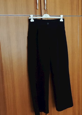 Siyah Kumaş Kadın Pantolon - Görsel 3