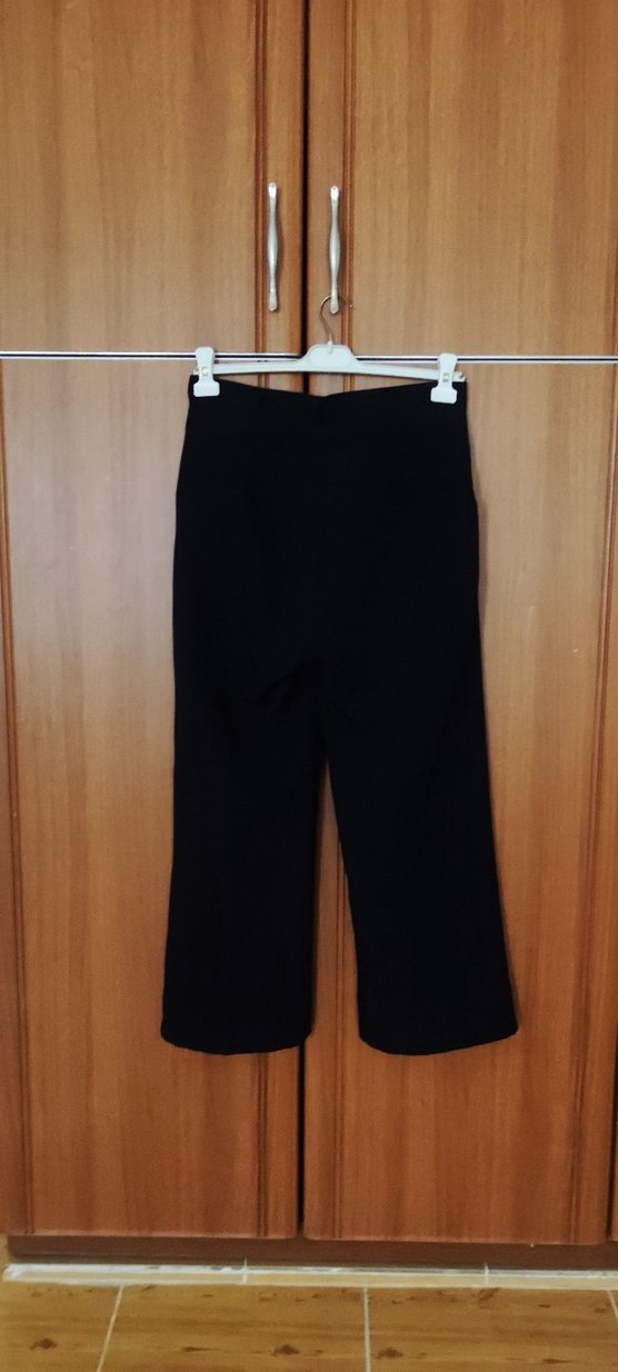 Siyah Kumaş Kadın Pantolon - Görsel 4