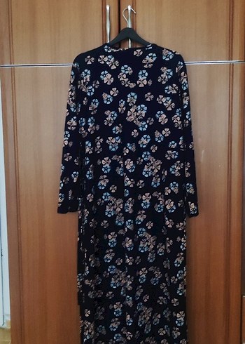 Çiçek Desenli Uzun Elbise - Görsel 6