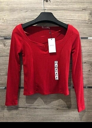 m Beden kırmızı Renk Stradivarius bluz
