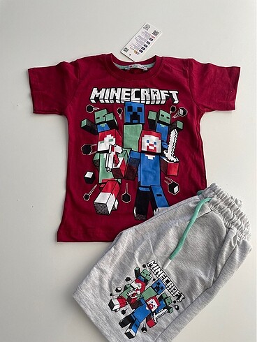 Minecraft desenli alt üst takım ????