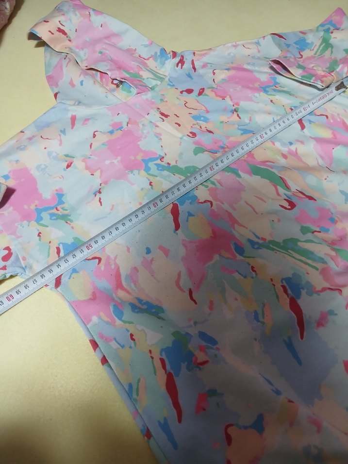 Renkli Tie-Dye Kapüşonlu Salaş Hamile Tişörtü - Görsel 3