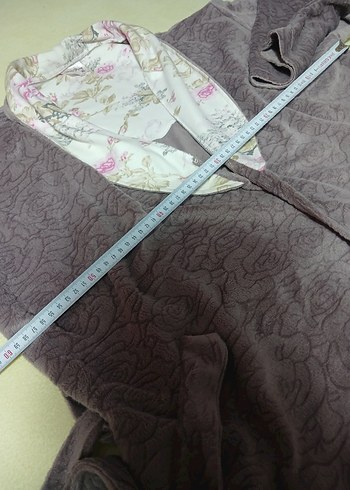 Gri Uzun Kollu Lohusa Sabahlık - Görsel 3