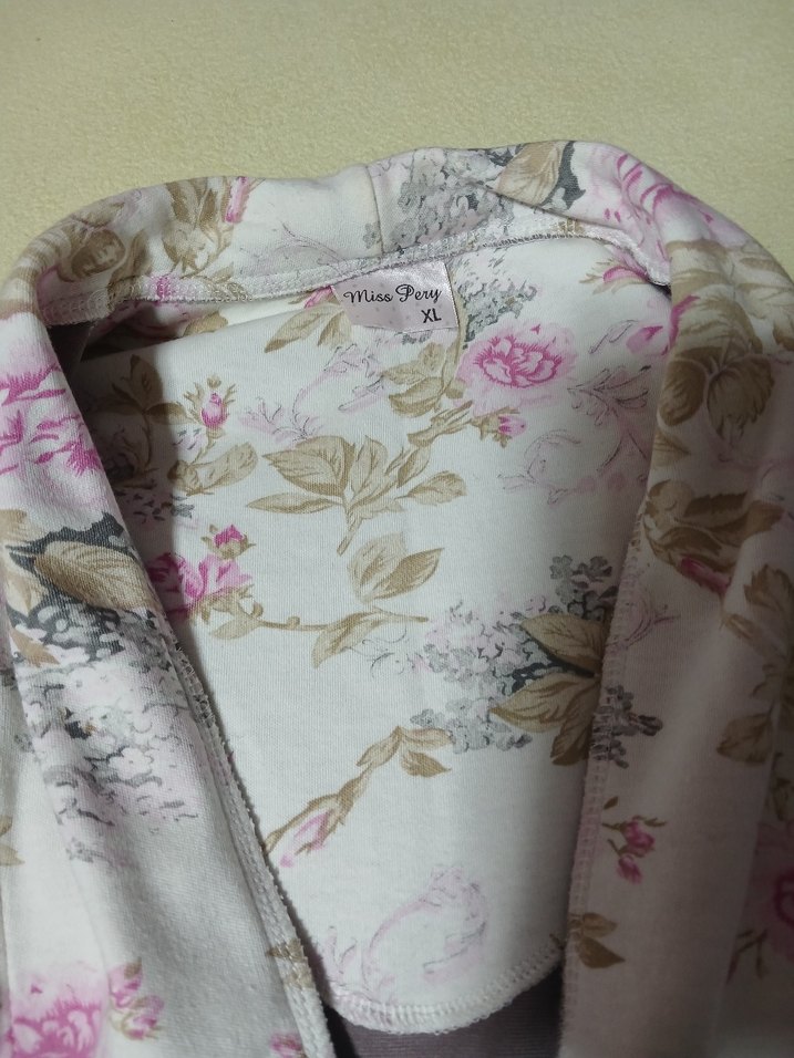 Gri Uzun Kollu Lohusa Sabahlık - Görsel 2