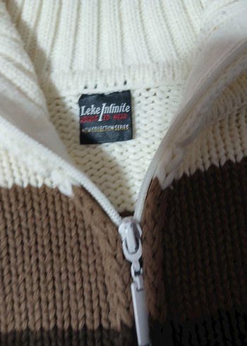 Erkek Çocuk Kahverengi Örgü Hırka - Görsel 2