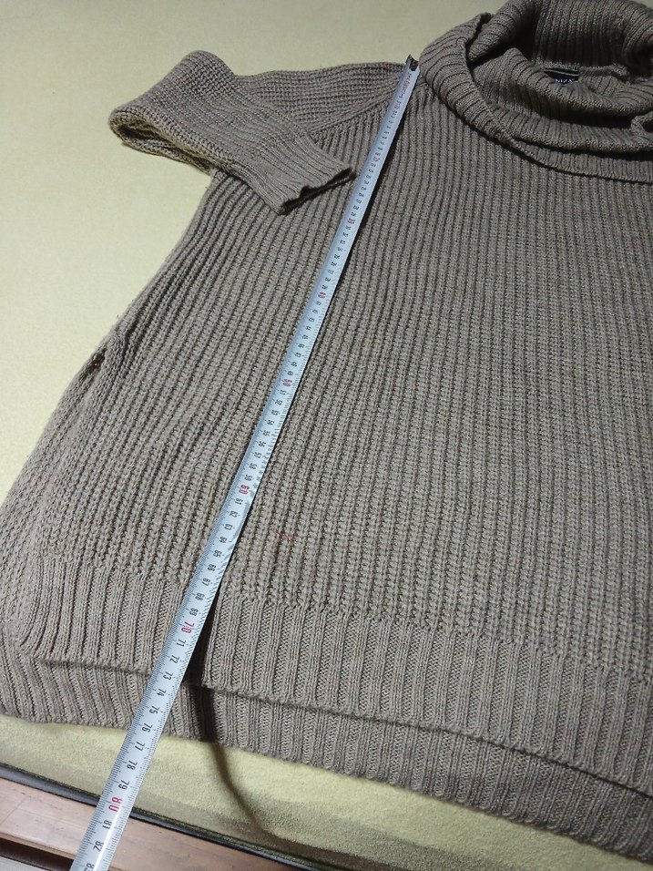 Gri Boğazlı Örgü Kadın Kazak - Görsel 4