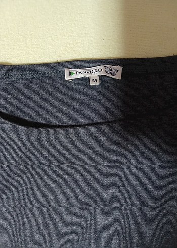 Gri Kemerli Midi Kadın Elbise - Görsel 3