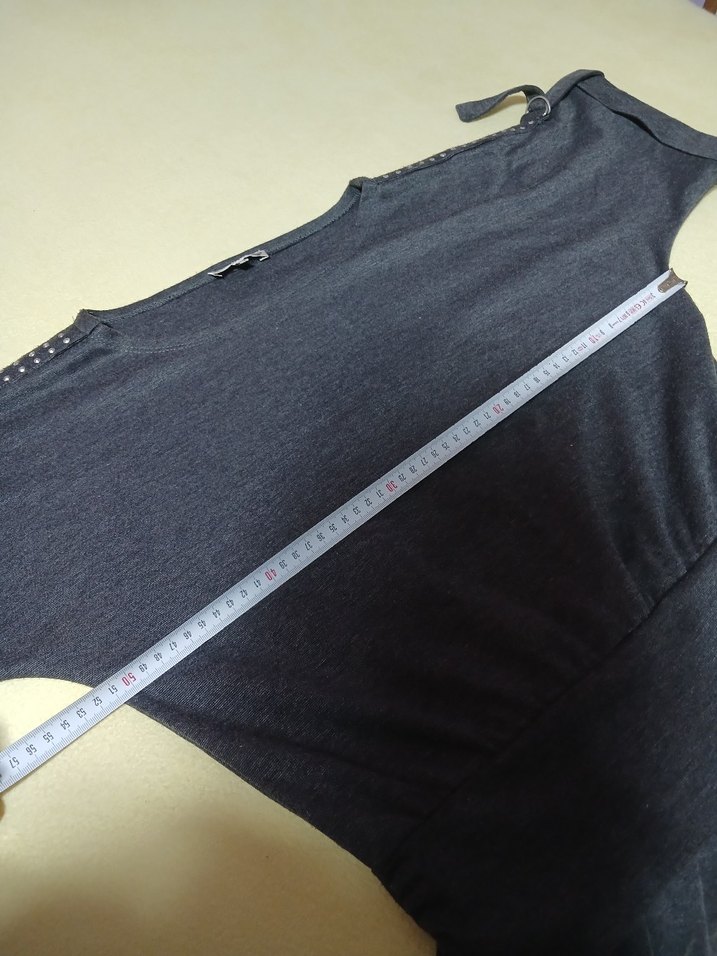 Gri Kemerli Midi Kadın Elbise - Görsel 4