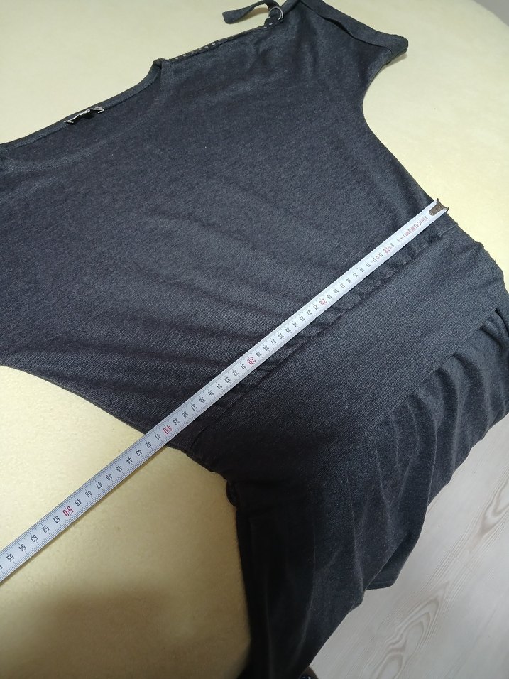 Gri Kemerli Midi Kadın Elbise - Görsel 5