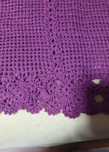 Mor Dantel Detaylı Triko Tunik - Görsel 2