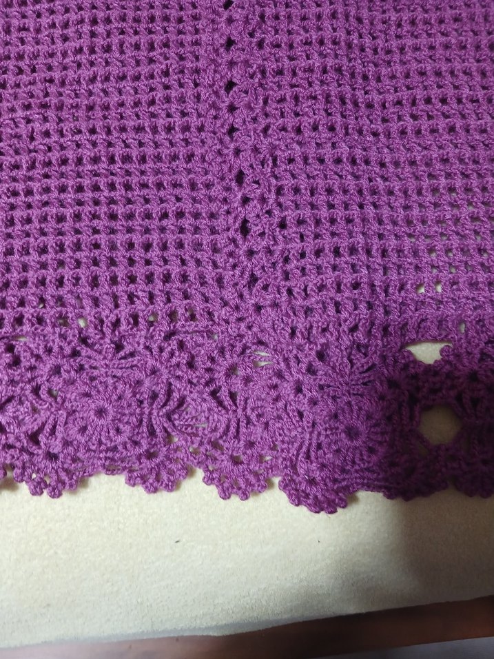 Mor Dantel Detaylı Triko Tunik - Görsel 2