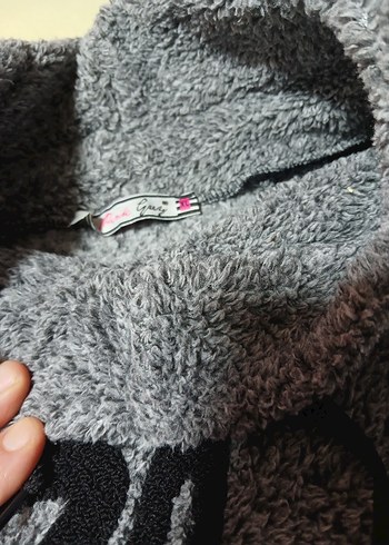 Gri Baskılı Erkek Triko Sweatshirt - Görsel 2