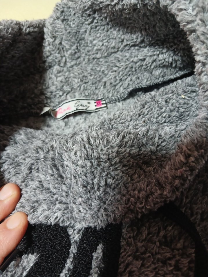 Gri Baskılı Erkek Triko Sweatshirt - Görsel 2