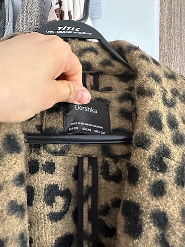 xs Beden Bershka leopar kaban