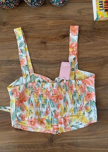 Çiçek Desenli Bohem Bluz - Görsel 2