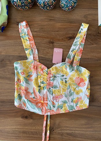 Çiçek Desenli Bohem Bluz - Görsel 3