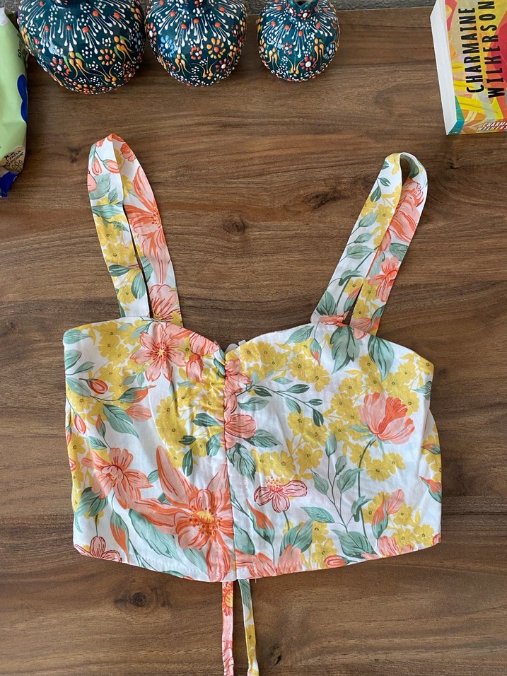 Çiçek Desenli Bohem Bluz - Görsel 4