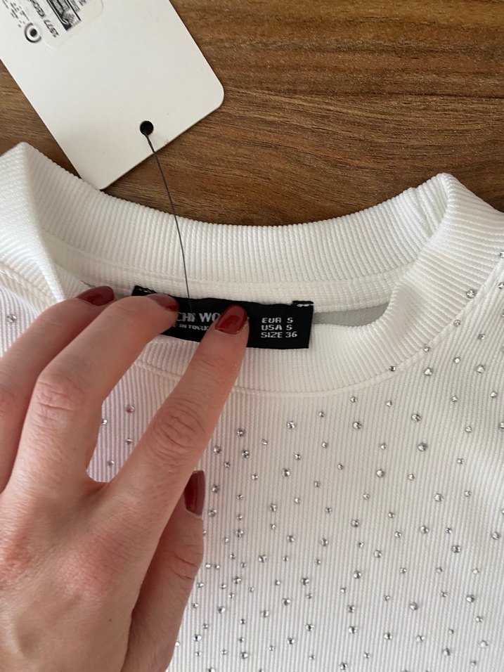 Taşlı Şık Bluz - Görsel 4