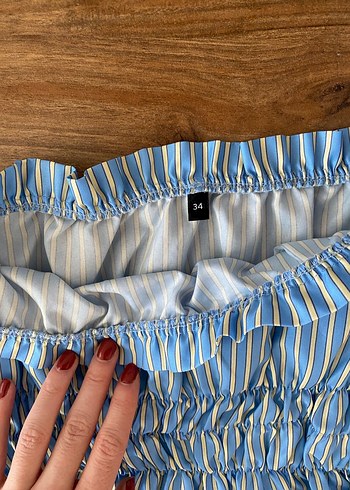 Straplez bluz - Görsel 3