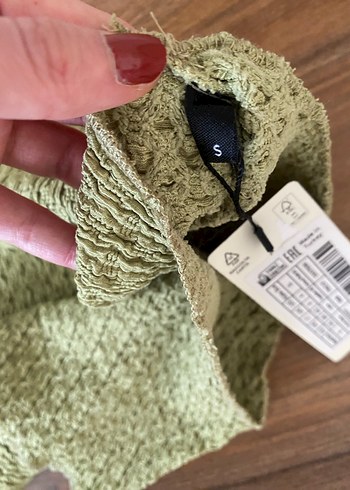 Haki uzun elbise - Görsel 4