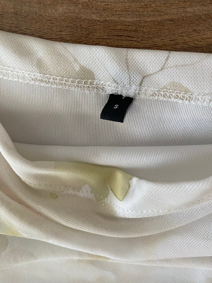 Beyaz Bağlamalı Askılı Drapeli Mini Büstiyer - Görsel 3