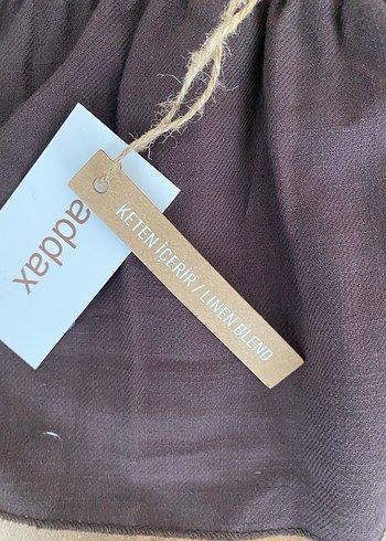 Addax Keten Kahve Bluz - Görsel 4