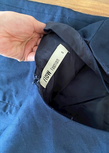 Lacivert kısa günlük elbise - Görsel 4