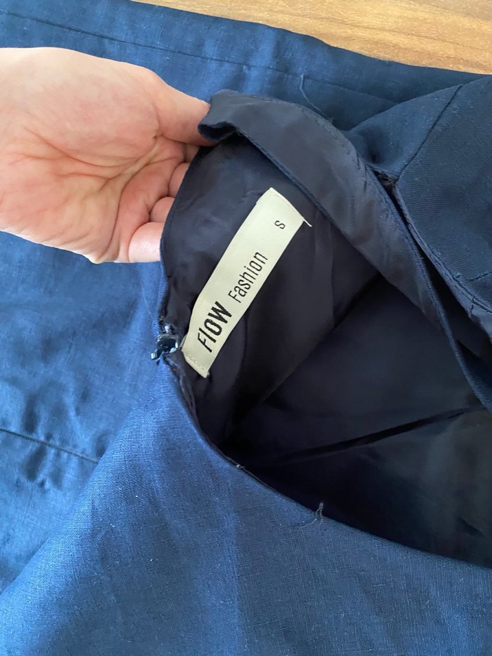 Lacivert kısa günlük elbise - Görsel 4