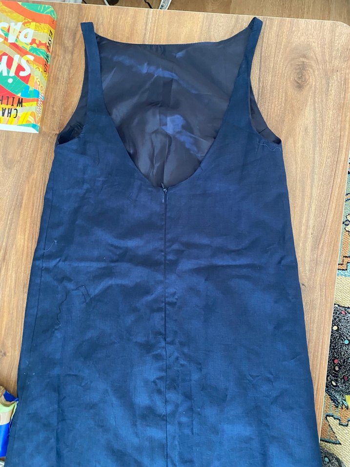 Lacivert kısa günlük elbise - Görsel 2