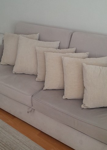  Beden Bej Düz Modern Minder Kılıfı