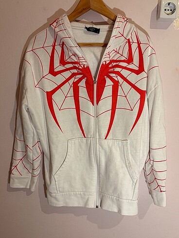 Diğer Spiderman Pembe/ Beyaz hırka