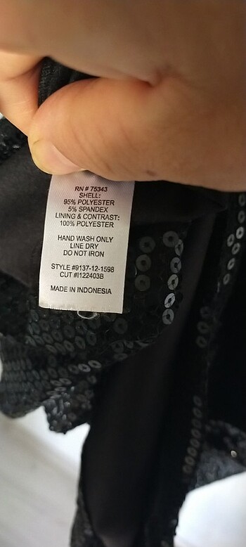 xl Beden siyah Renk Cynthia rowley marka abiye