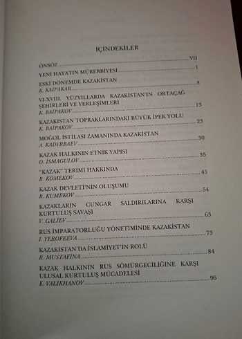 Kazakistan Tarihi Makaleler Kitabı - Görsel 3