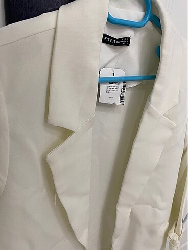 s Beden Beyaz Blazer Ceket Yeni etiket üstünde