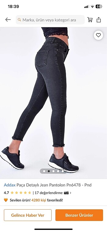 Skinny kot pantolon