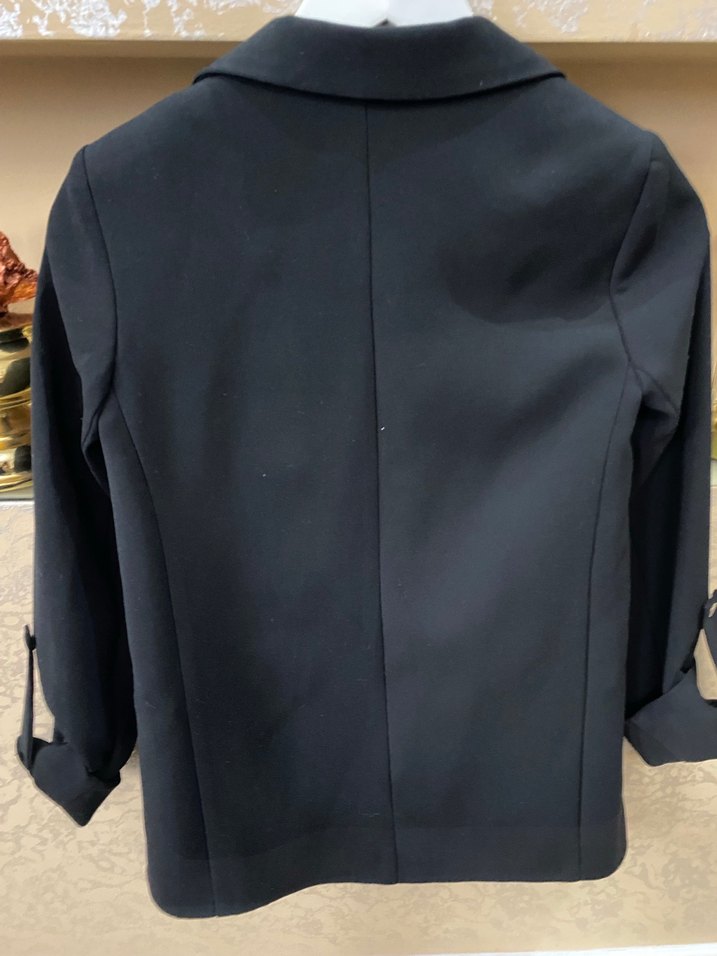 Siyah Düğmeli Kadın Blazer Ceket - Görsel 3