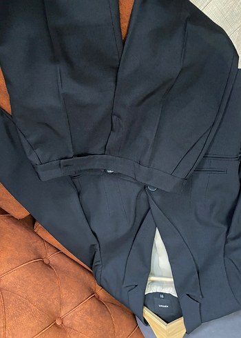 Kadın siyah Düğmeli Ofis Blazer Ceket ve etek - Görsel 7