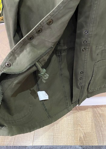 Düğmeli Yeşil Kadın Ceket tarz - Görsel 5
