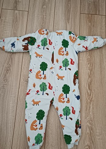 Renkli Baskılı Örme Erkek ve Kız Çocuk Tulumu - Görsel 2