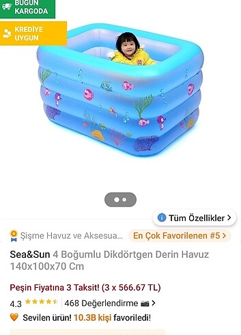 Bebek şişme havuz