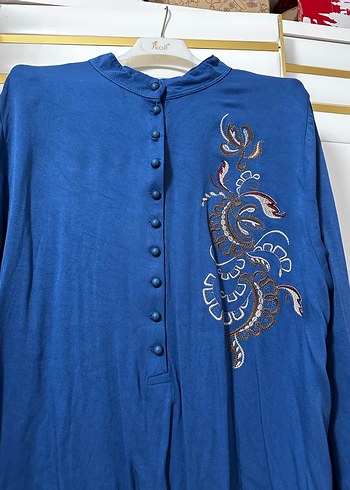 Mavi kadın tunik - Görsel 2