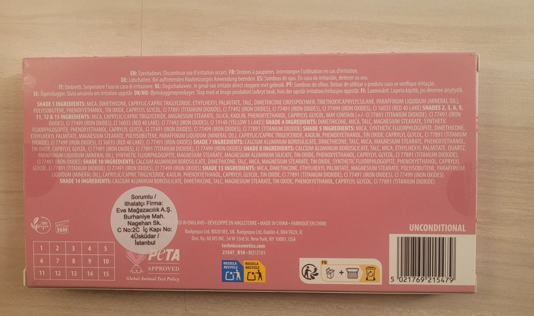 Technic unconditional Göz Farı Paleti - Görsel 2