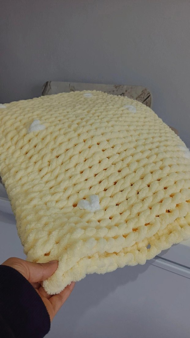 Bebekler için yumuşak örgü battaniye - Görsel 2